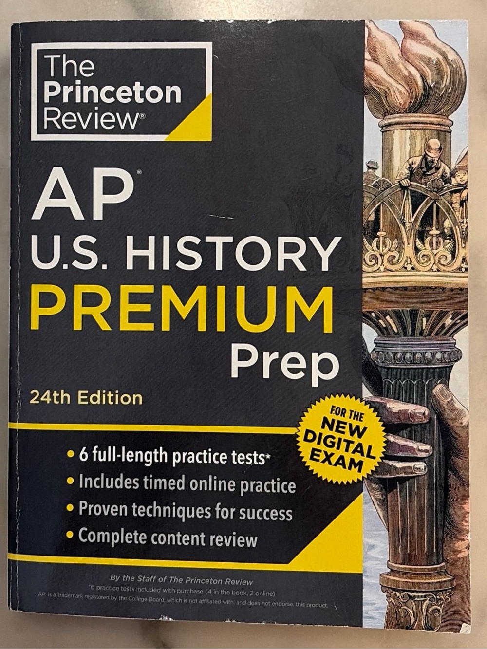 AP U.S. History Premium Prep Book - Black and Yellow